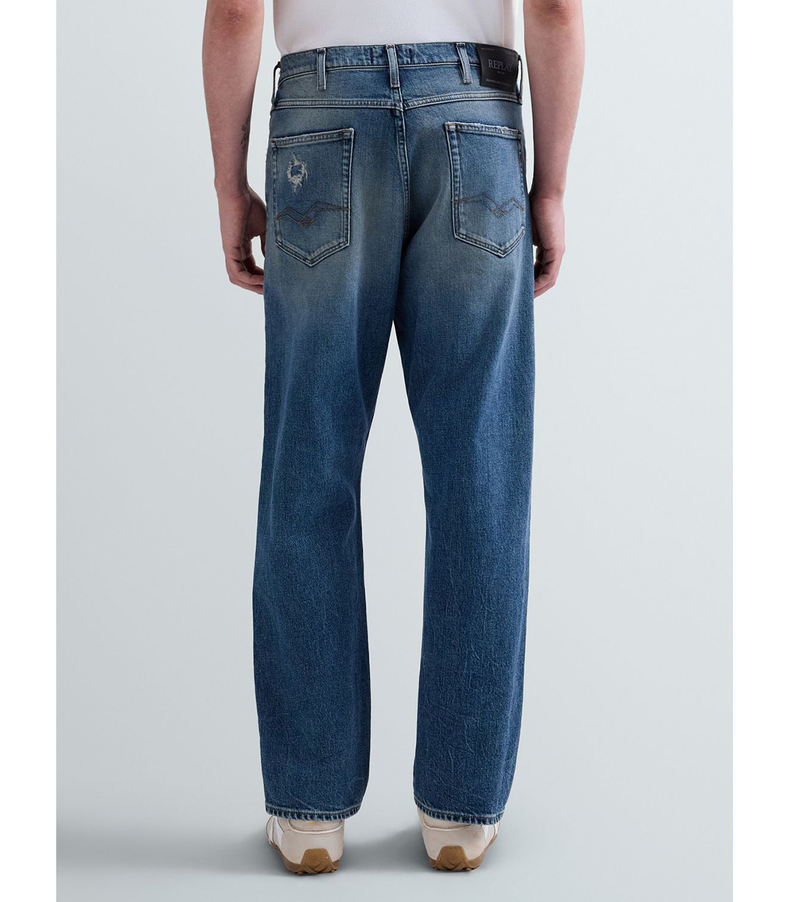 FC BAYERN着用 リラックステーパードWAINE コンフォートストレッチデニム 詳細画像 ブルー 3